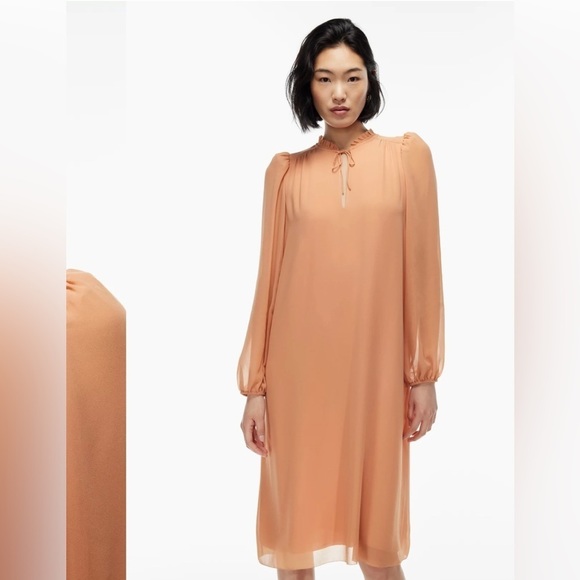 Aritzia Aritzia Wilfred Molly Midi Dress Size Medium  Colour Soft Terracotta - Picture 3 of 13